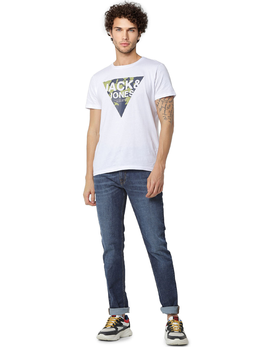 Blue Low Rise Glenn Washed Slim Fit Jeans - 28/30