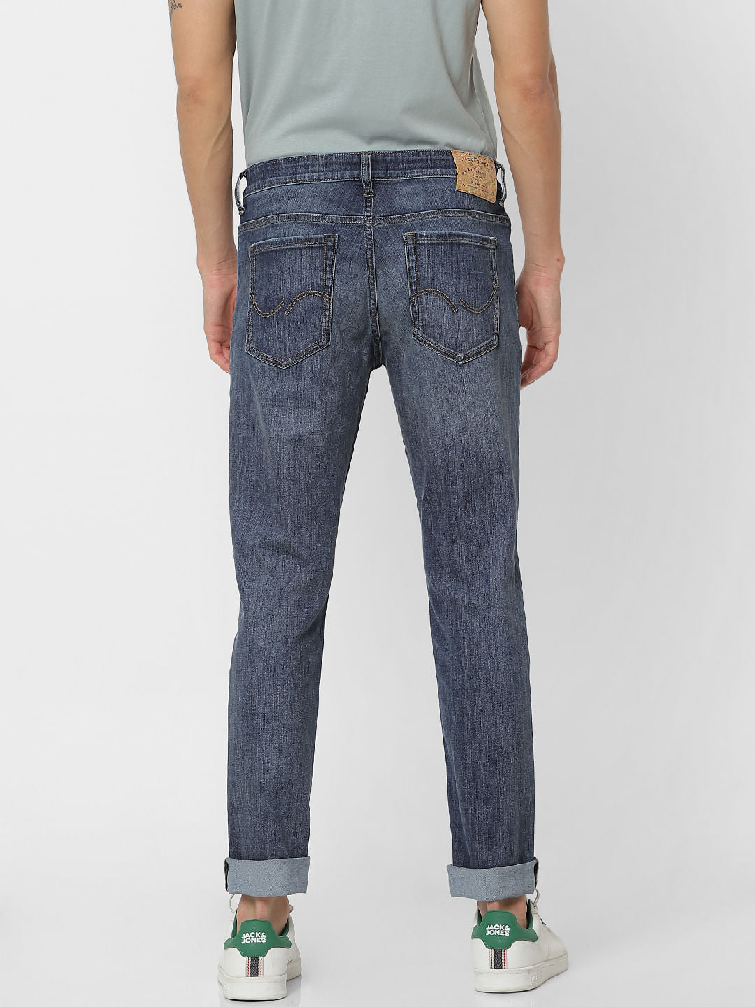 Blue Low Rise Glenn Slim Fit Jeans