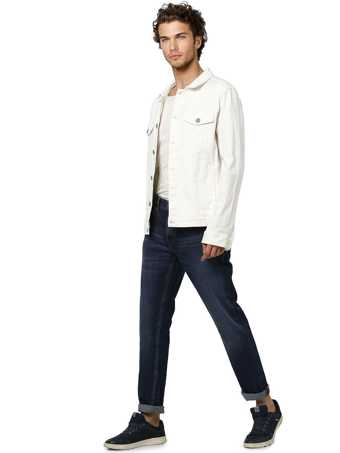 Dark Blue Low Rise Tim Anti Fit Jeans
