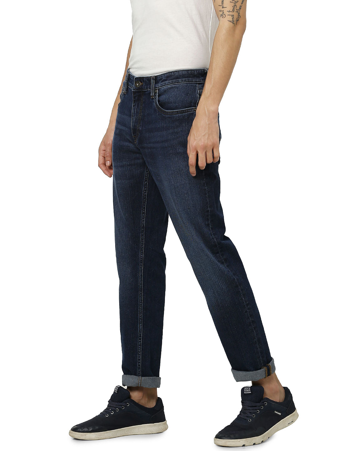 Dark Blue Low Rise Tim Anti Fit Jeans
