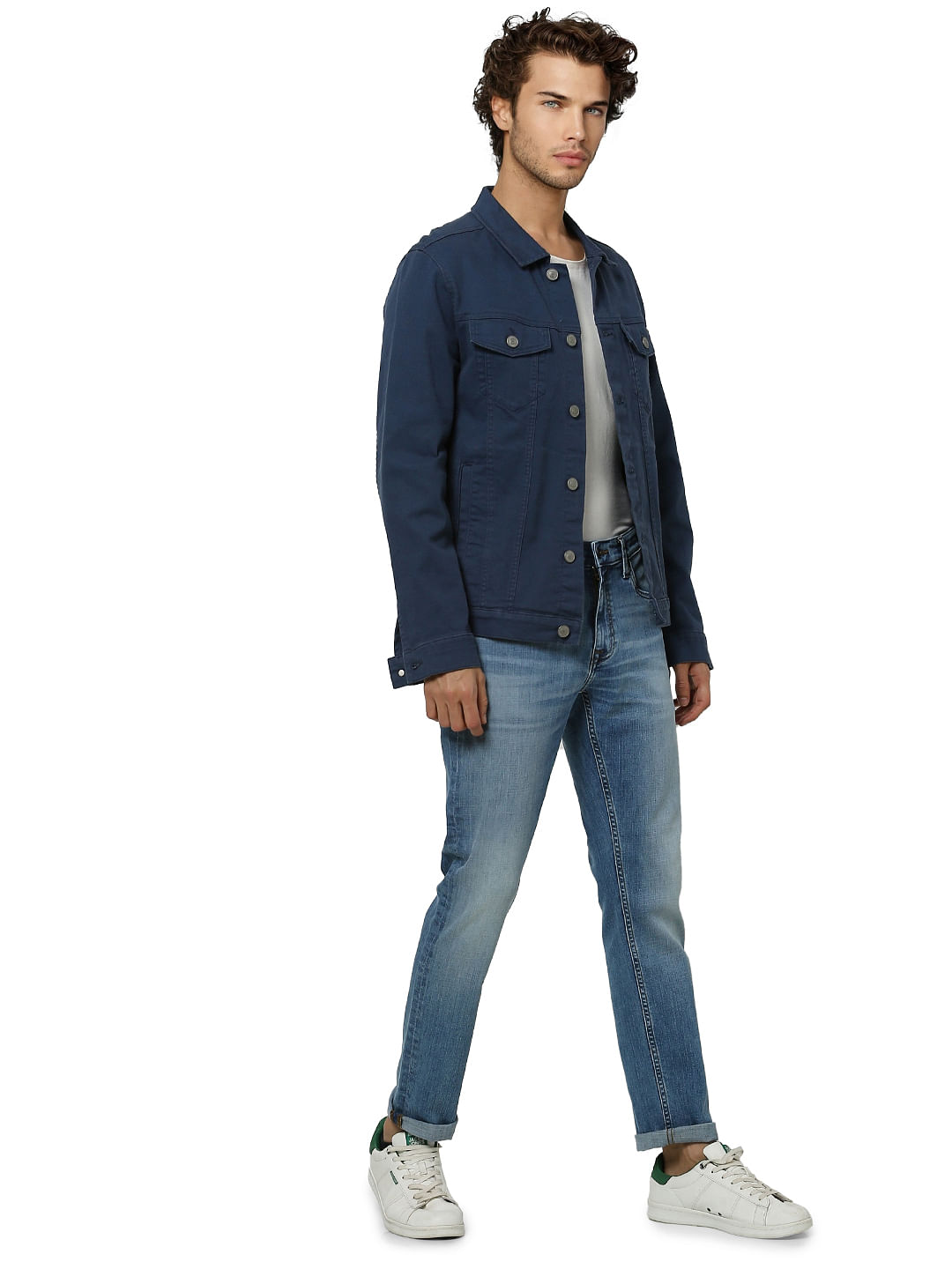 Blue Low Rise Tim Washed Anti Fit Jeans - 28/30