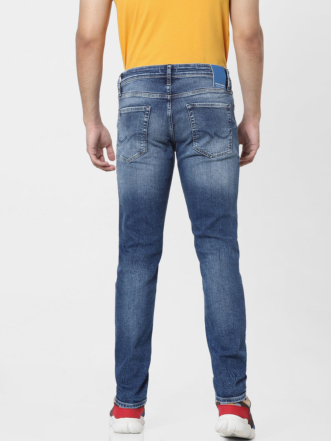 Blue Low Rise Glenn Slim Fit Jeans