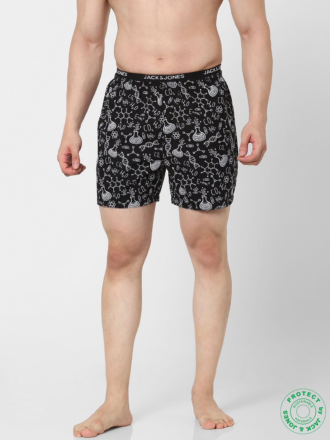 Black Lab Print Boxers - S