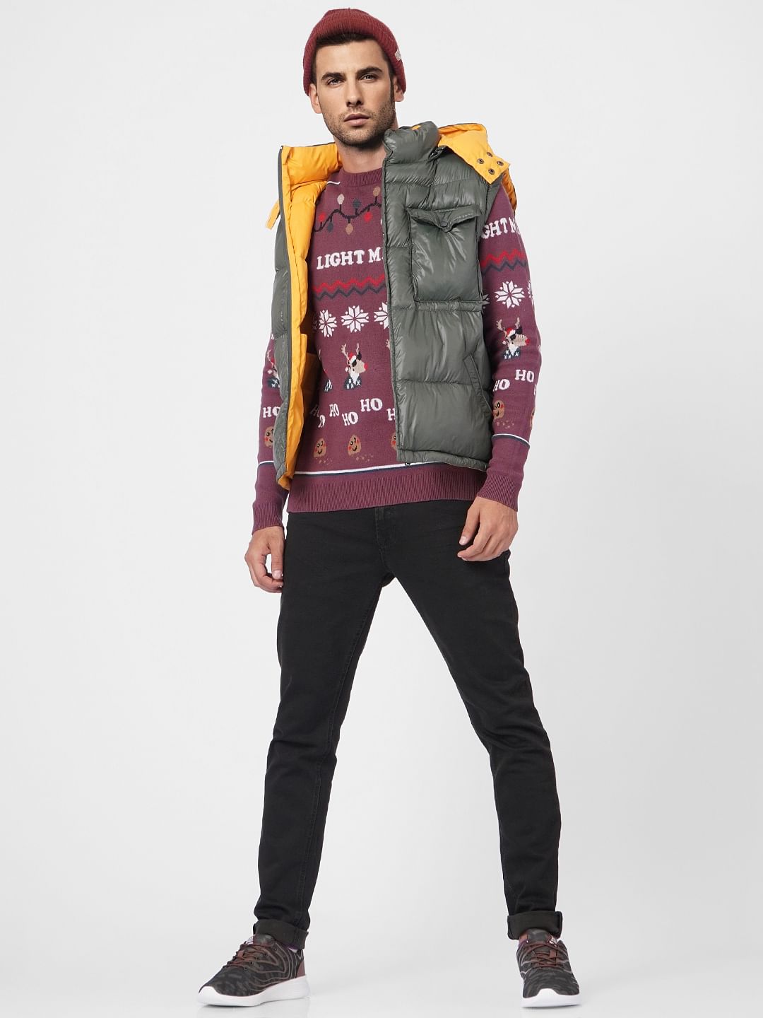 Green Hooded Puffer Jacket
