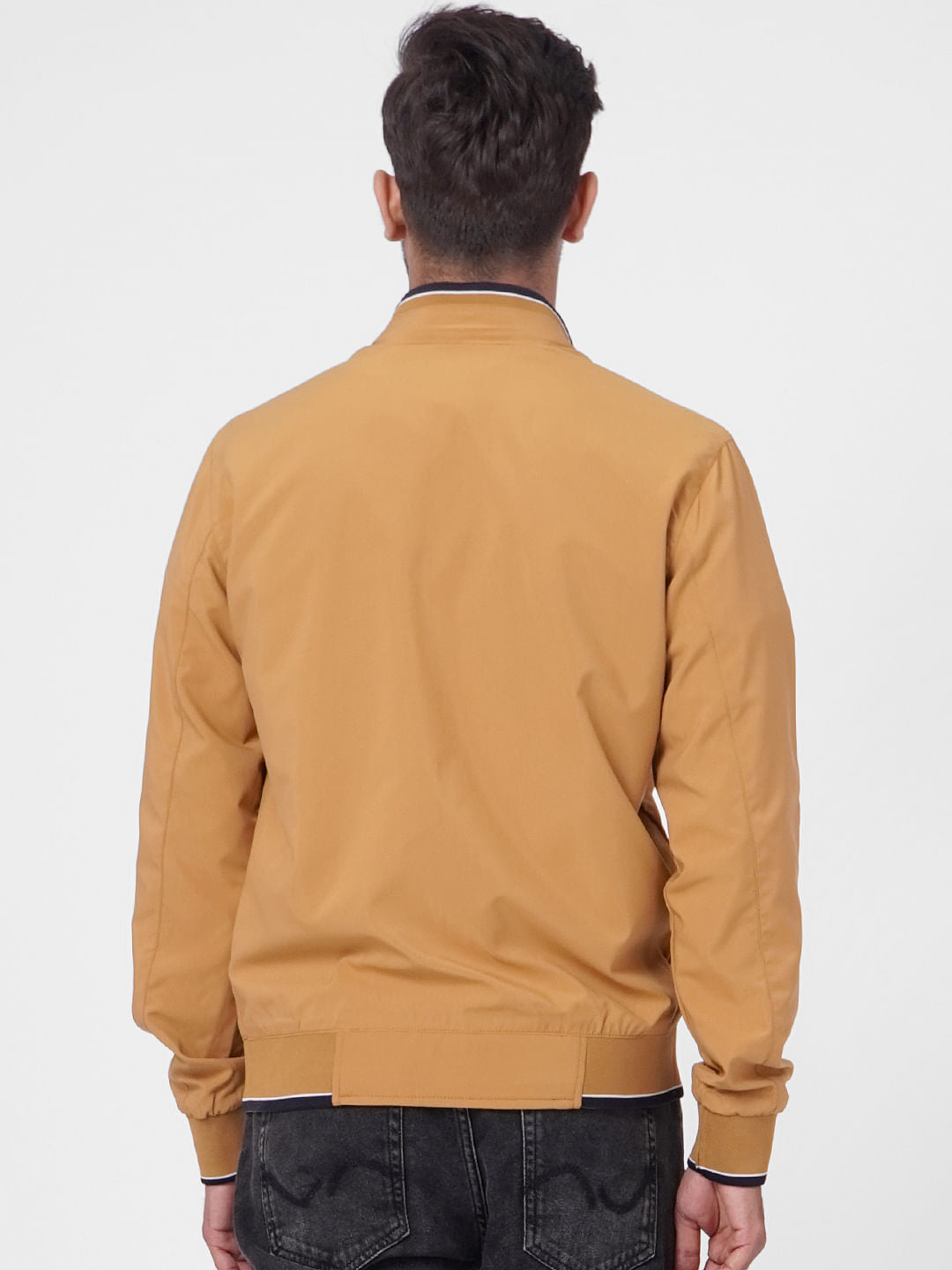 Blue High Neck Reversible Jacket