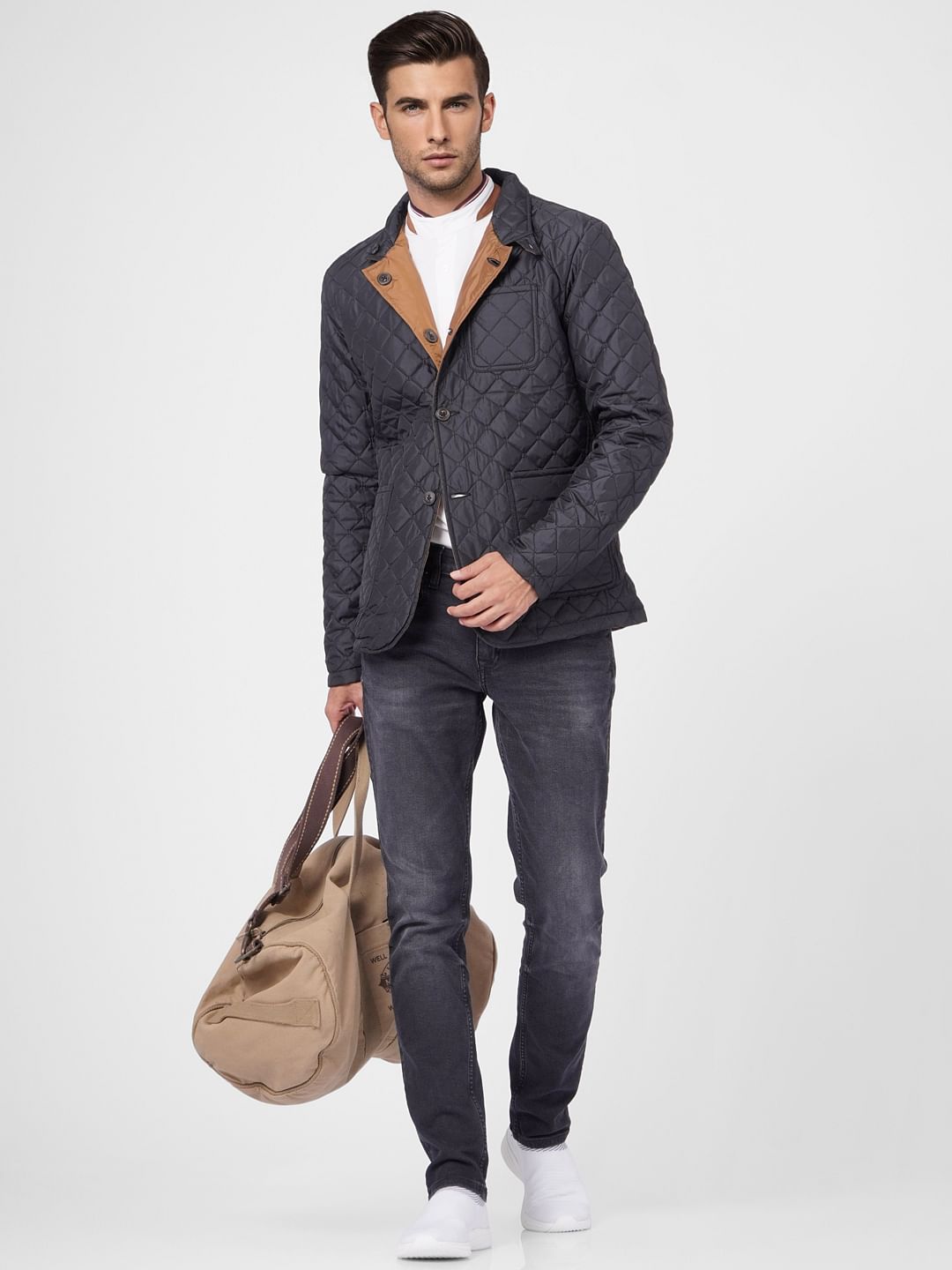 Black & Brown Reversible Puffer Jacket