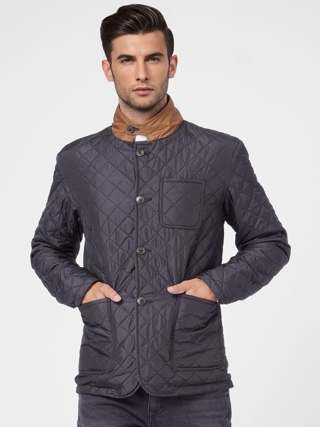 Black & Brown Reversible Puffer Jacket
