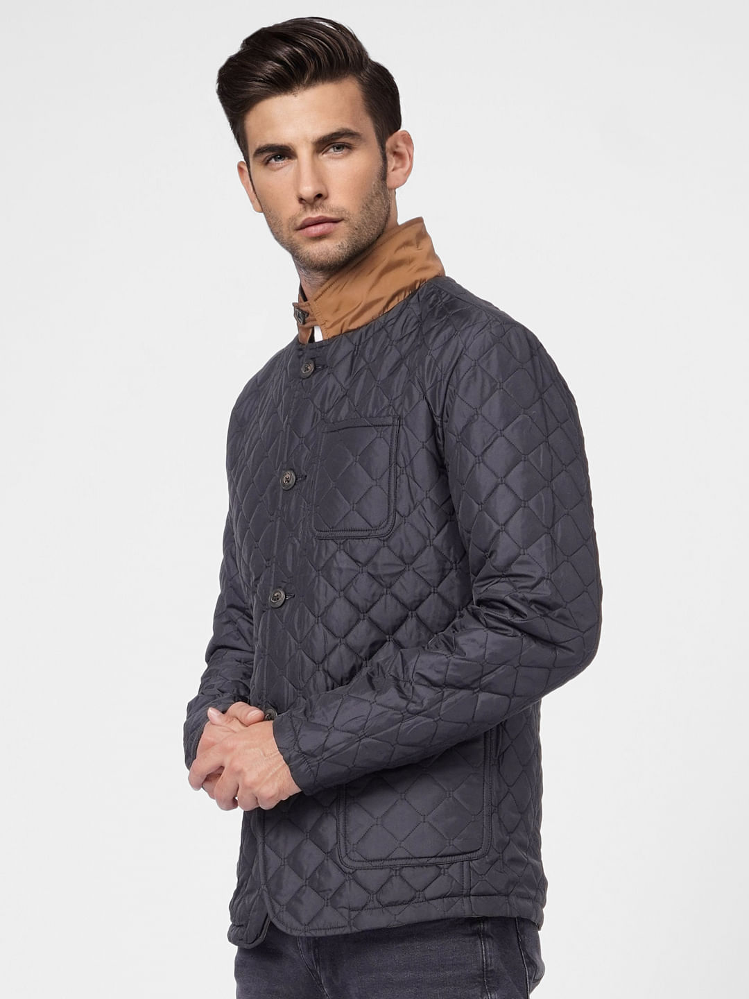 Black & Brown Reversible Puffer Jacket
