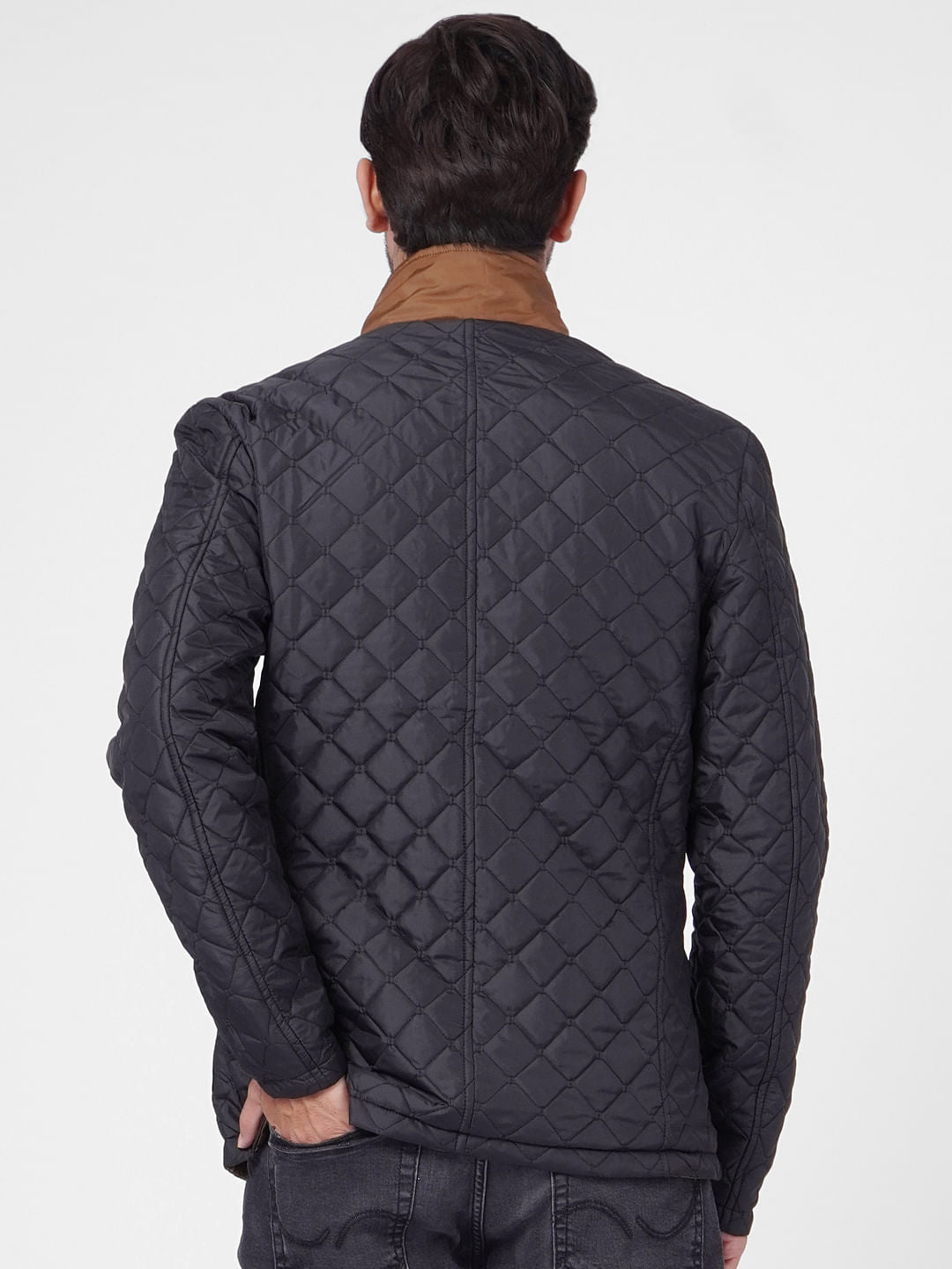 Black & Brown Reversible Puffer Jacket