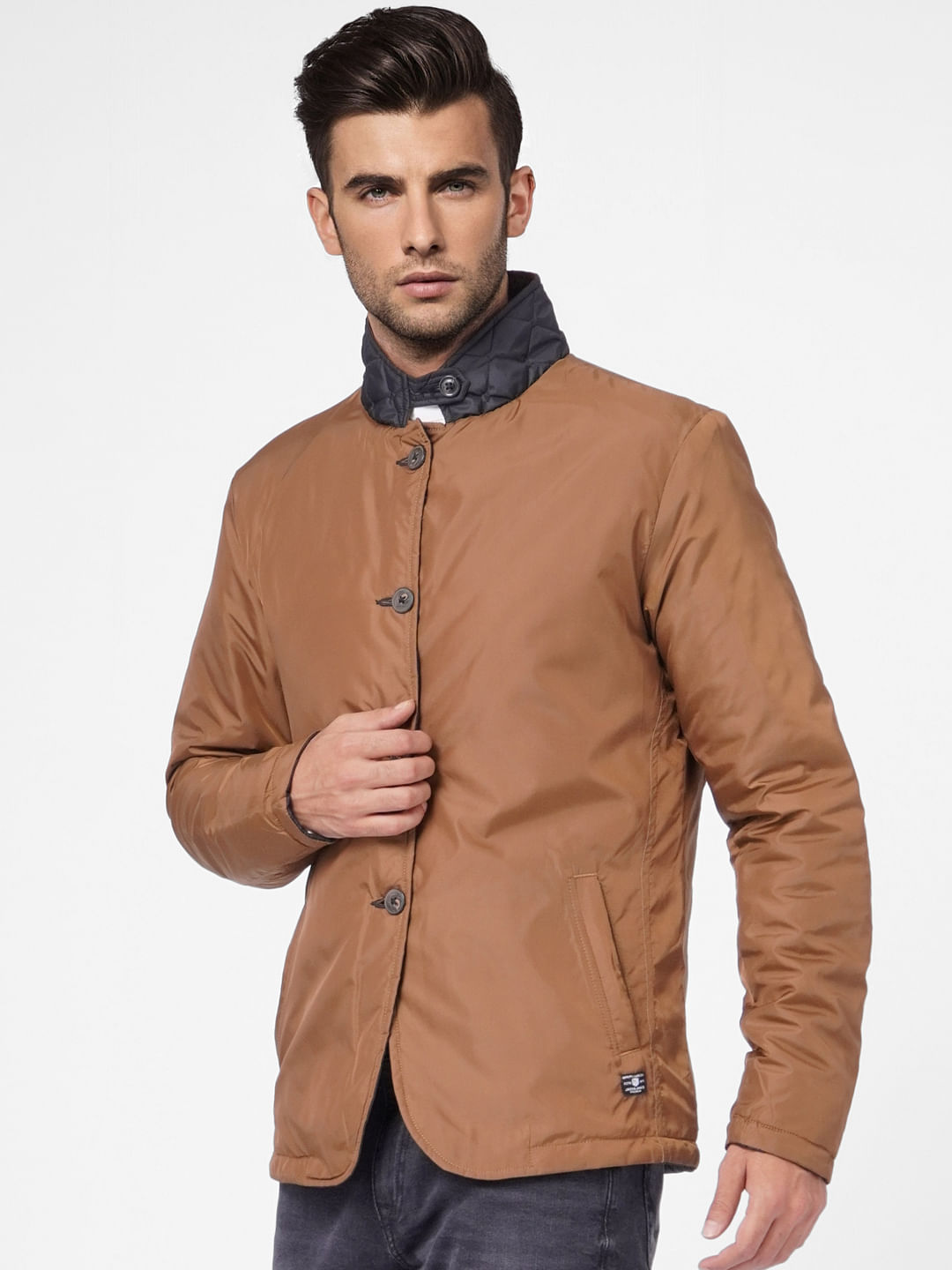 Black & Brown Reversible Puffer Jacket