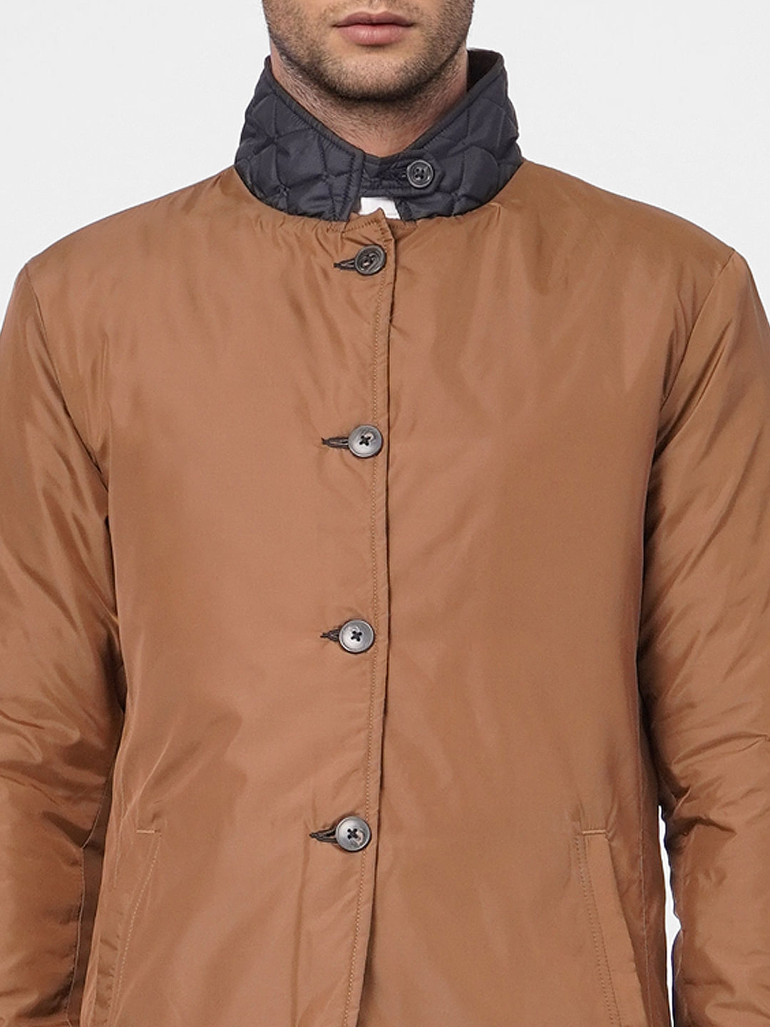 Black & Brown Reversible Puffer Jacket