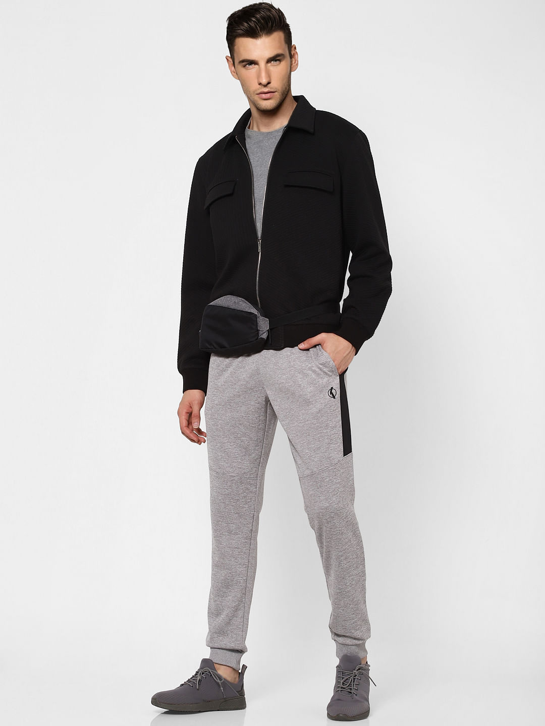 Black Textured Knit Jacket
