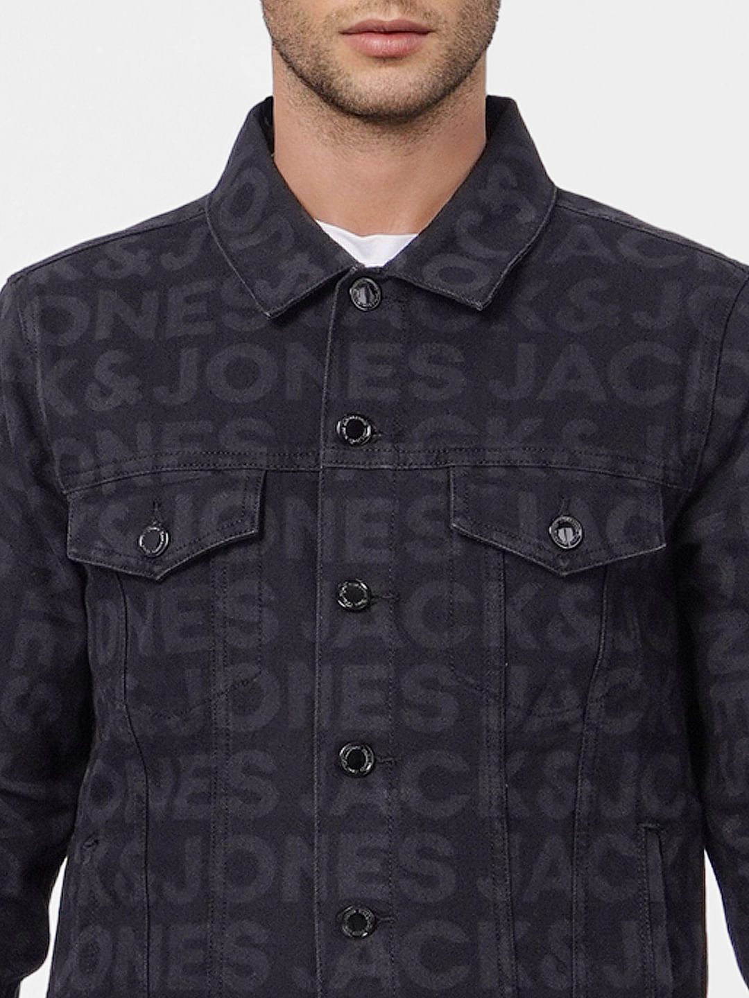 Black Plain Coloured Coat