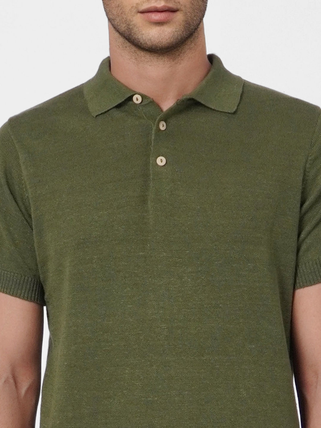 Green Knitted Polo