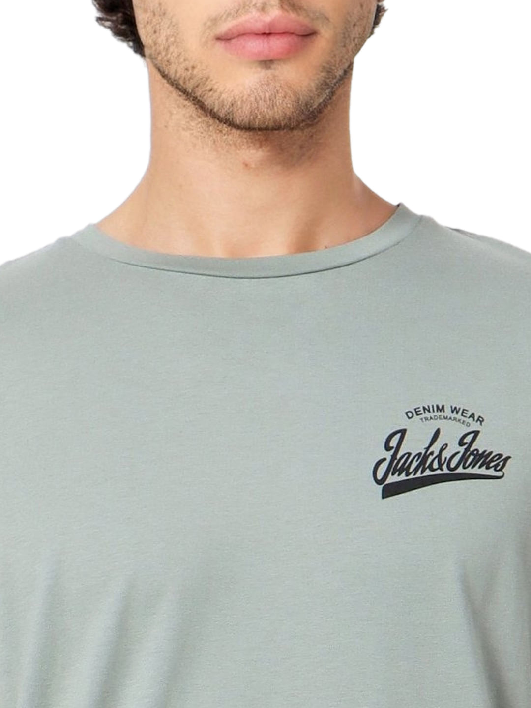 Green Logo Print Crew Neck T-shirt