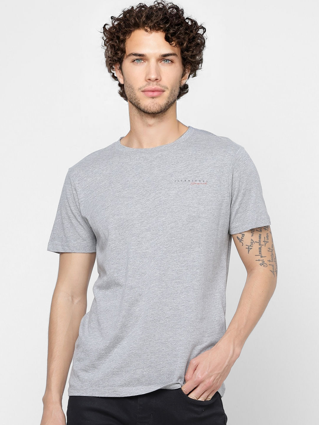 Grey Crew Neck T-shirt