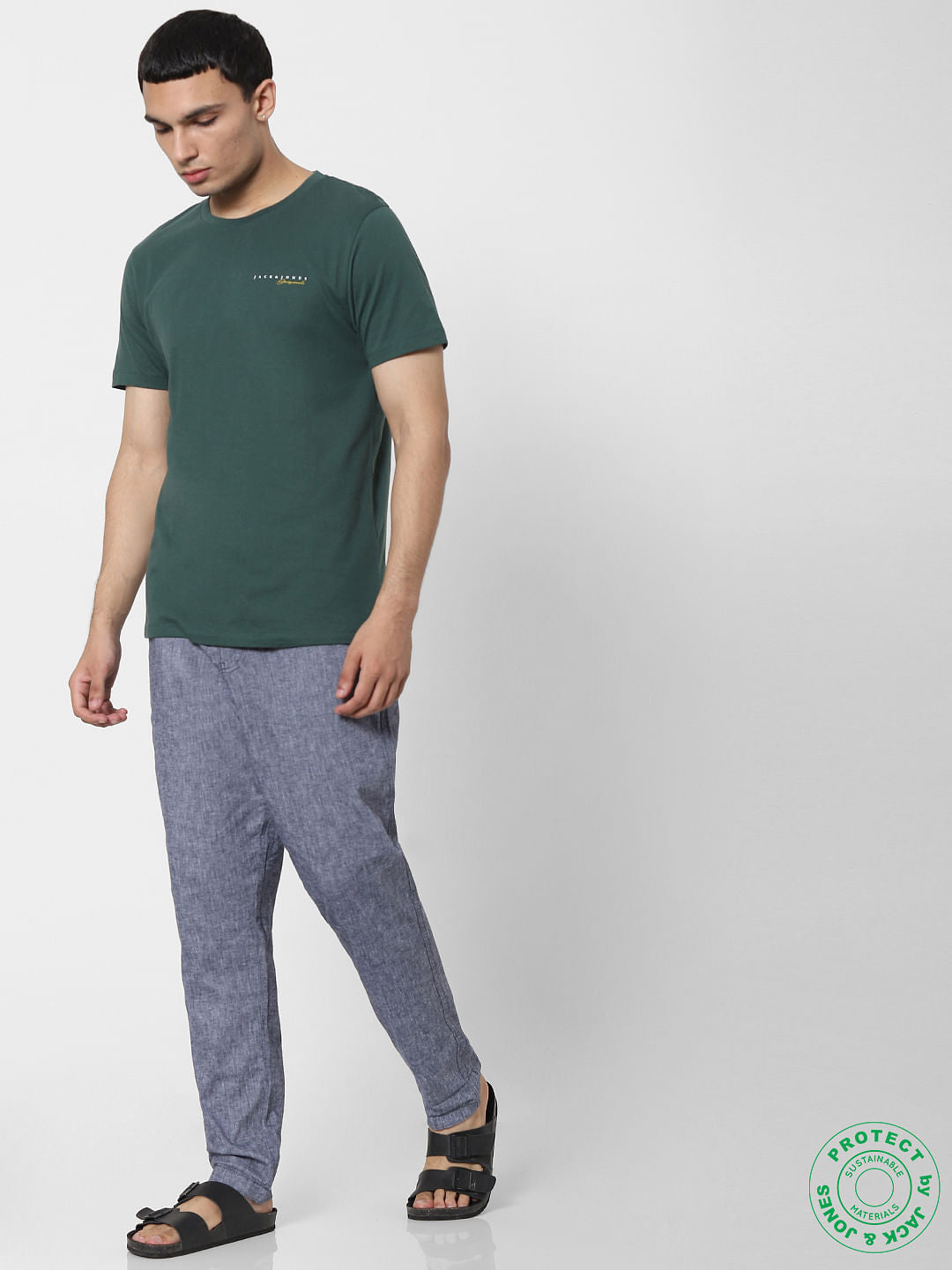 Green Crew Neck T-shirt