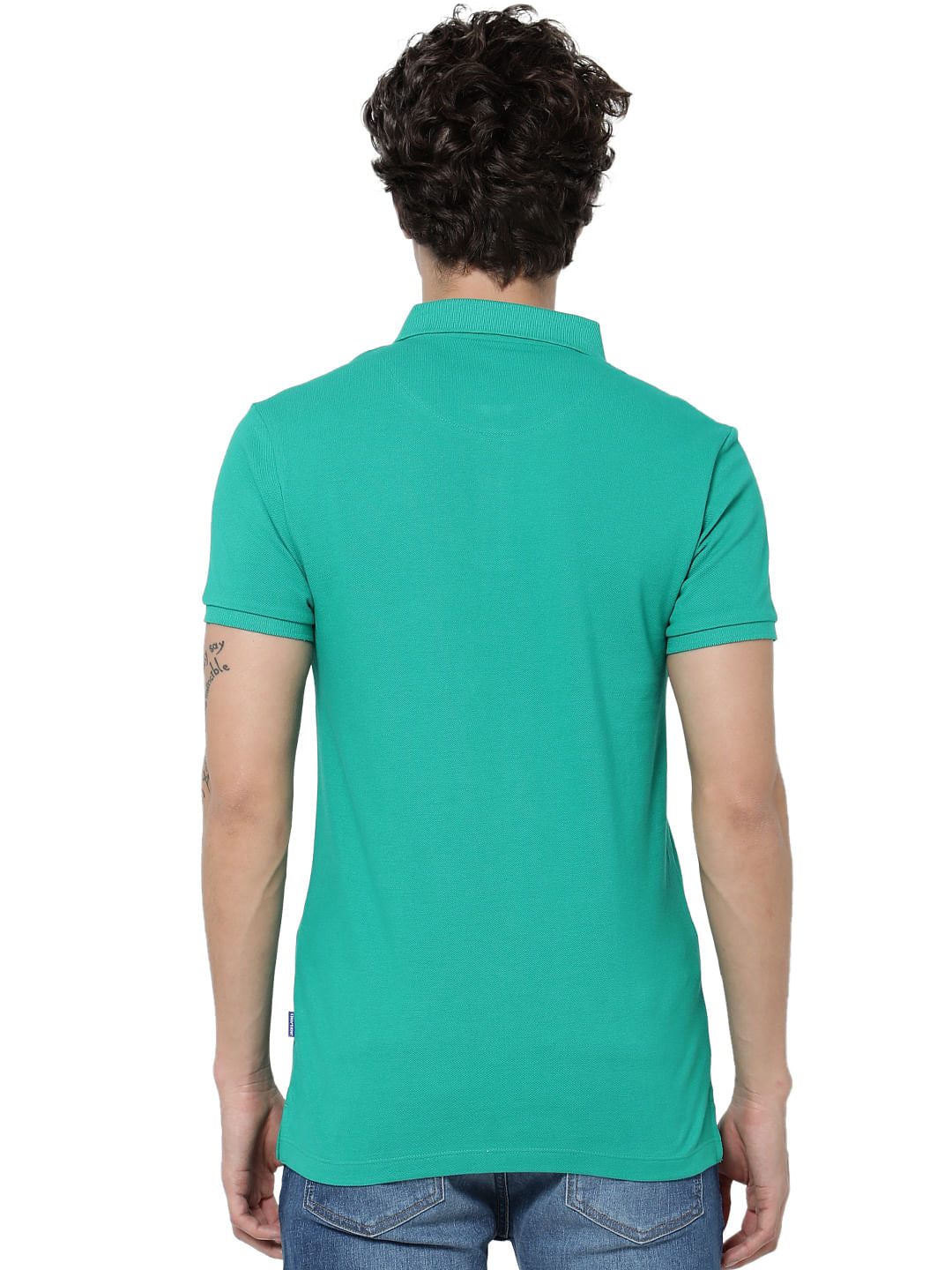 Green Polo Neck T-shirt