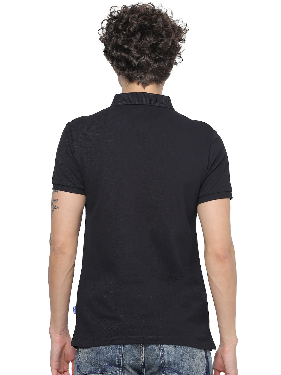 Black Polo Neck T-shirt