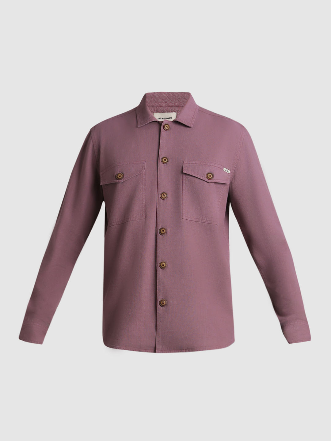 Pink Cotton Oversized Full Sleeves Shirt