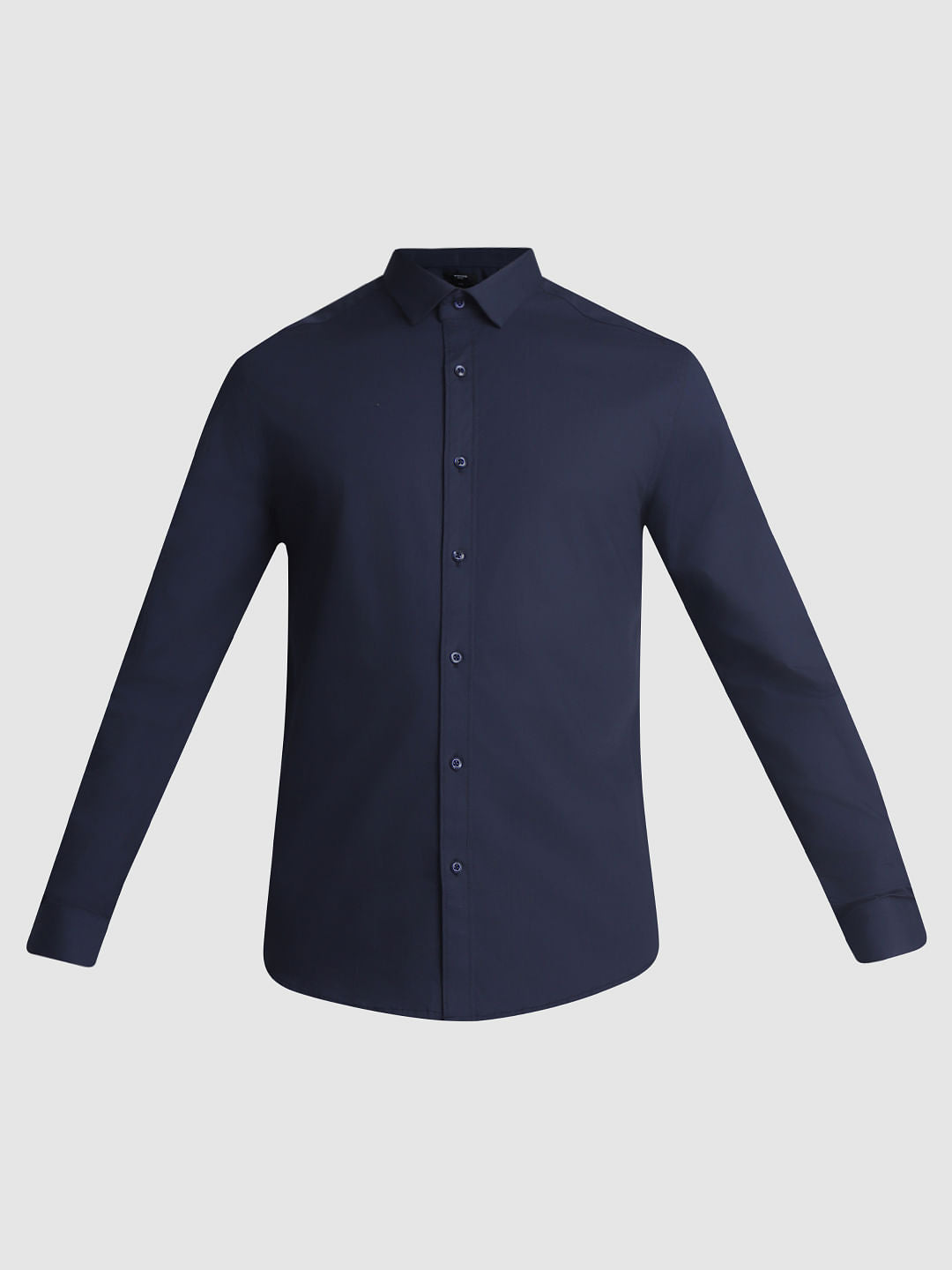 Navy Blue Full Sleeves Shirt
