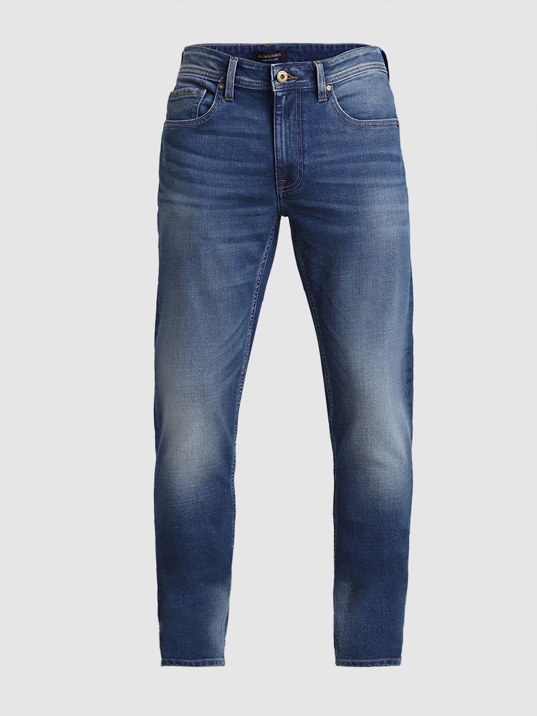Blue Low Rise Tim Slim Fit Jeans