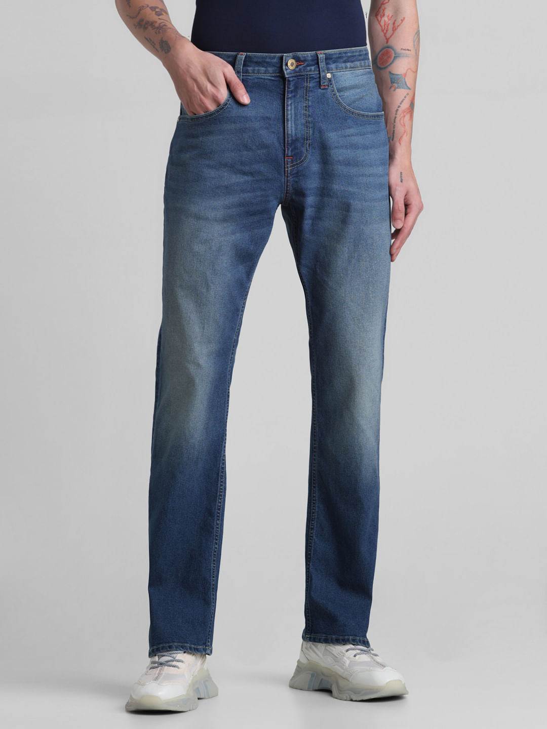 Blue High Rise Ray Bootcut Jeans - 28/30