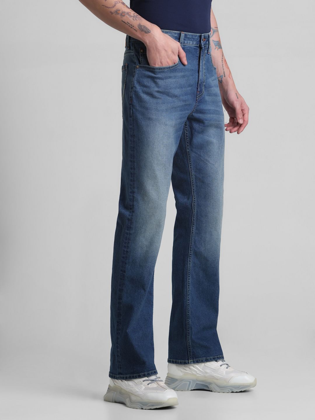 Blue High Rise Ray Bootcut Jeans