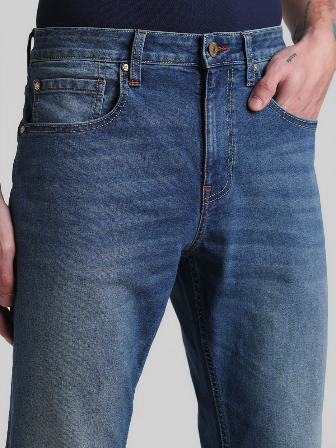 Blue High Rise Ray Bootcut Jeans