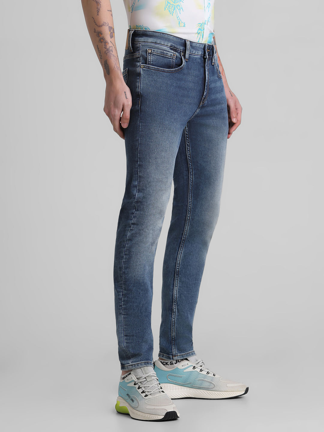Blue Low Rise Ben Skinny Jeans
