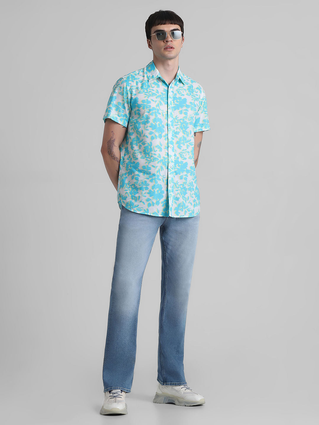 Light Blue High Rise Ray Bootcut Fit Jeans