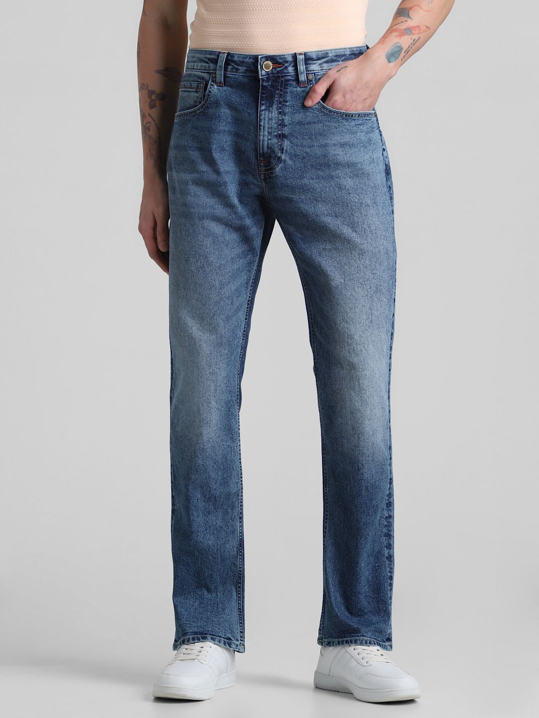 Blue High Rise Ray Bootcut Jeans - 28/30