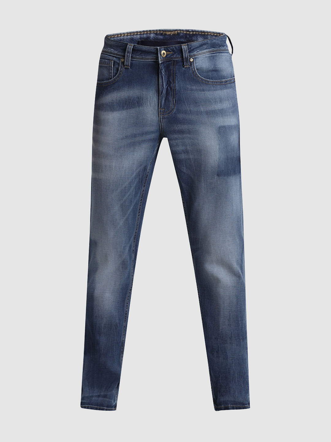 Blue Low Rise Glenn Slim Fit Jeans