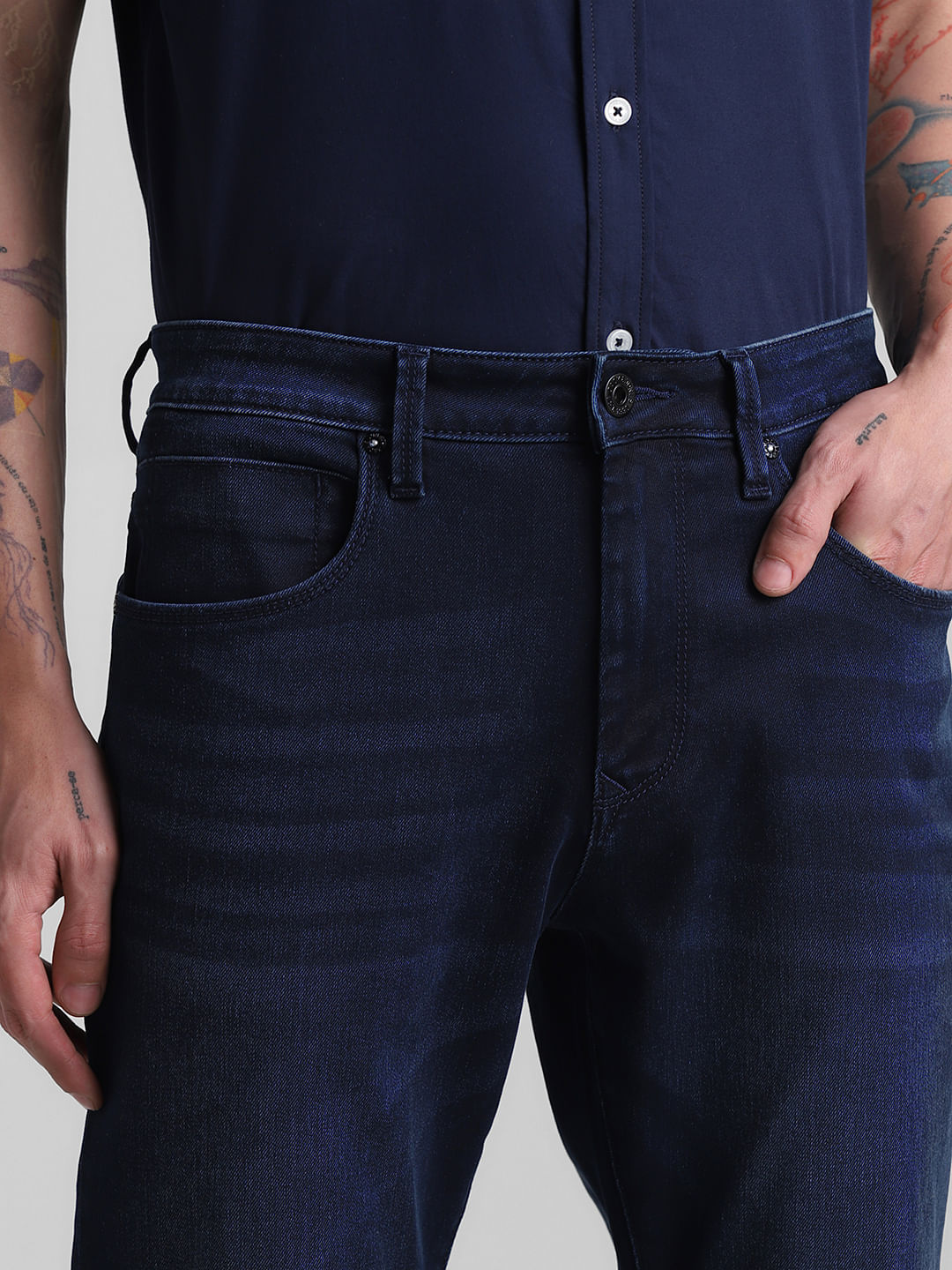 Dark Blue High Rise Ray Bootcut Jeans