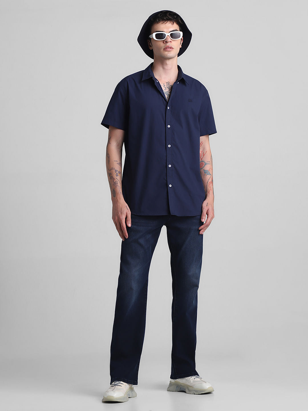 Dark Blue High Rise Ray Bootcut Jeans