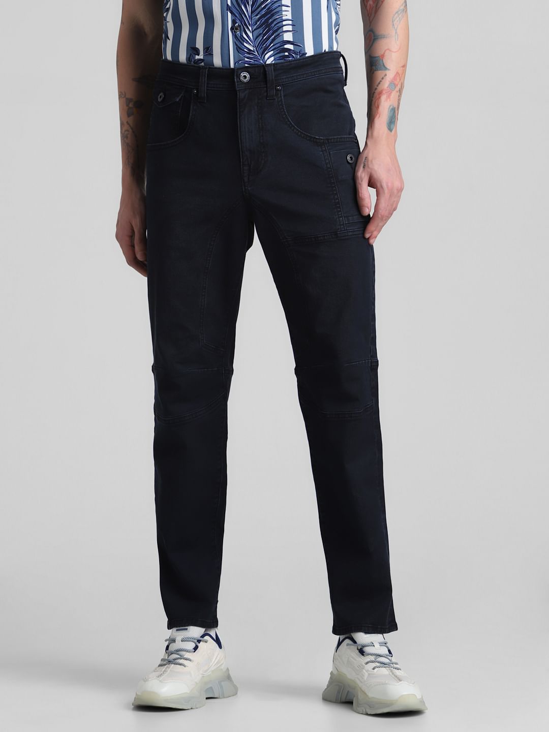 Dark Blue Low Rise Stan Anti Fit Jeans
