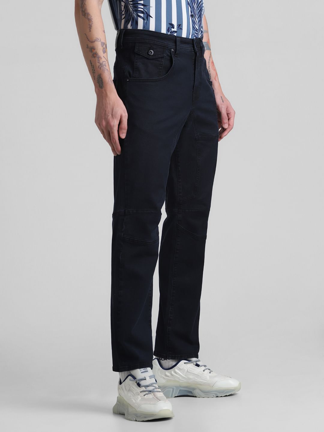 Dark Blue Low Rise Stan Anti Fit Jeans