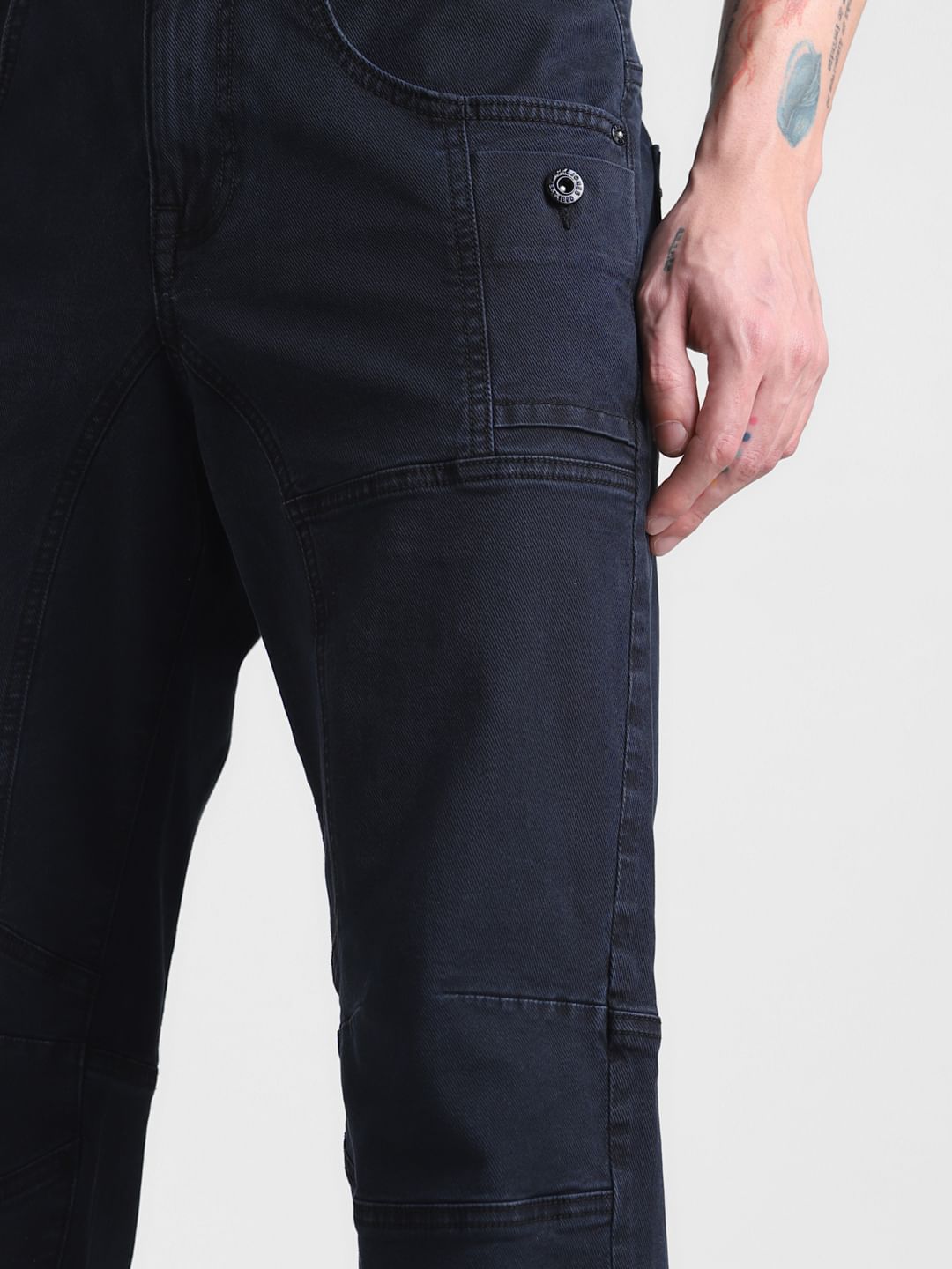 Dark Blue Low Rise Stan Anti Fit Jeans