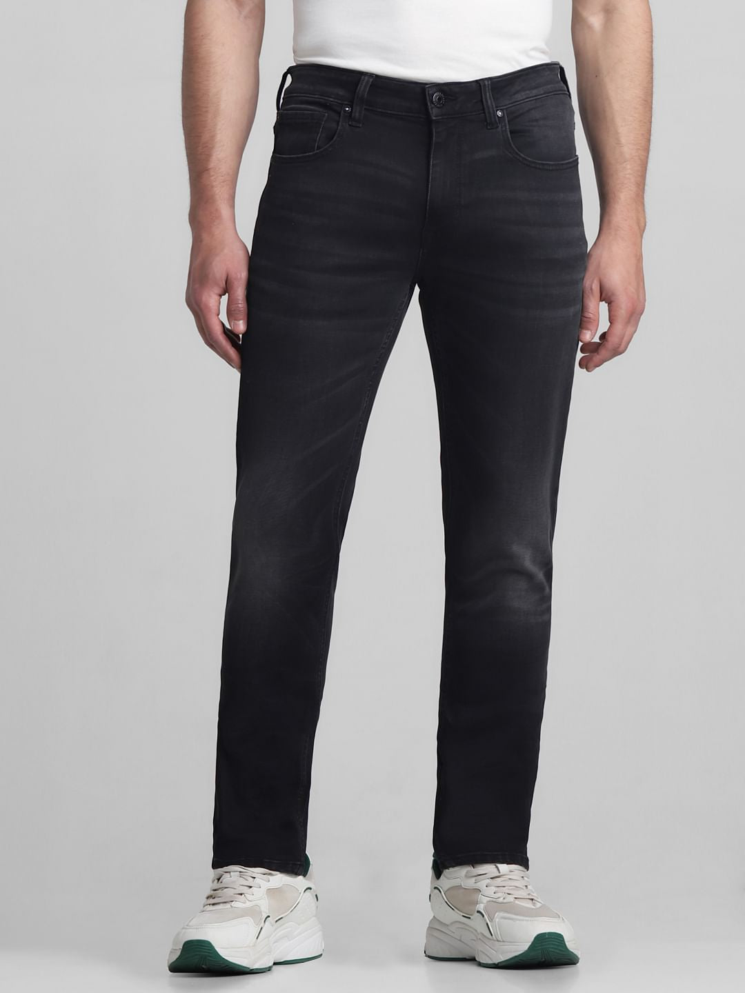 Black Low Rise Ben Skinny Fit Jeans - 29/30