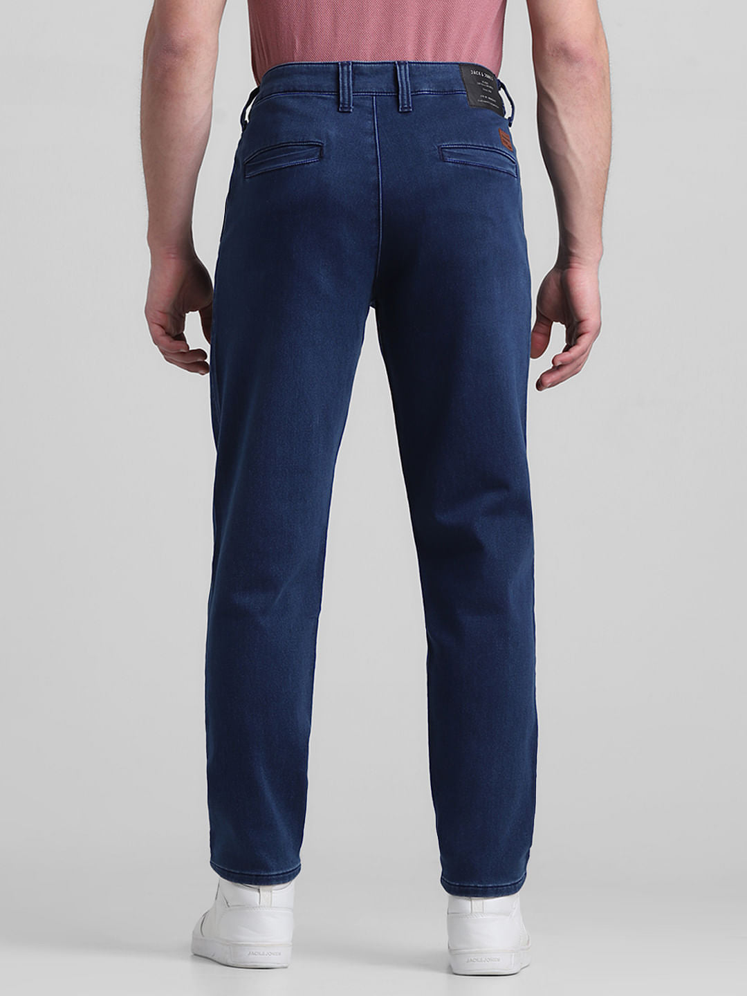 DARK Blue Low Rise Knit Anti Fit Jeans