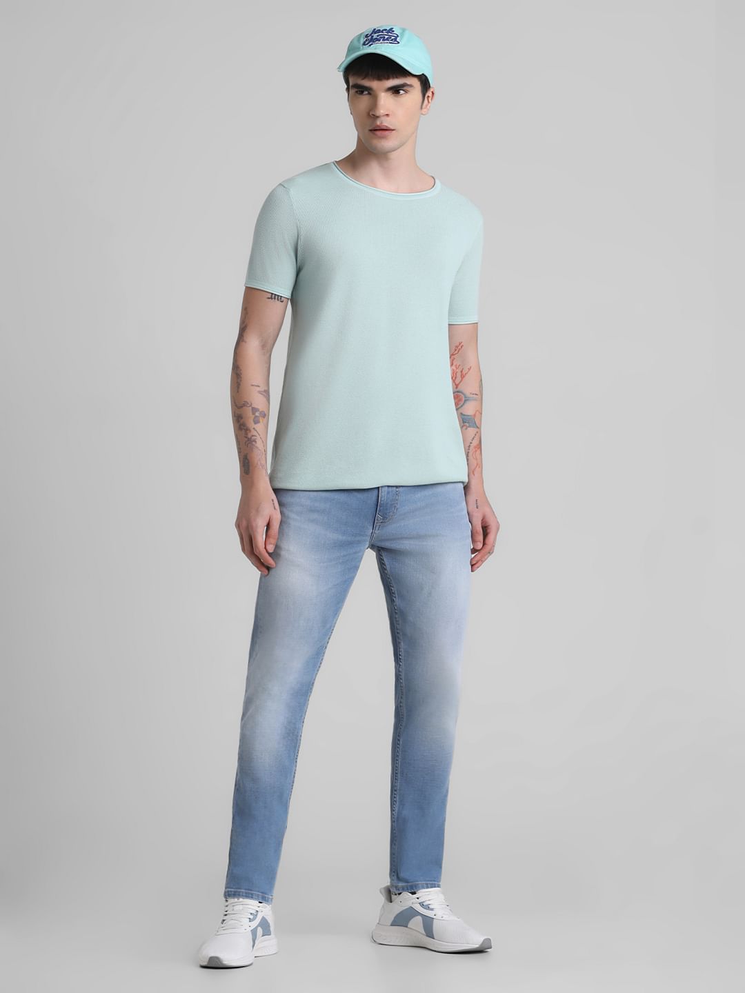 Light Blue Low Rise Liam Skinny Jeans