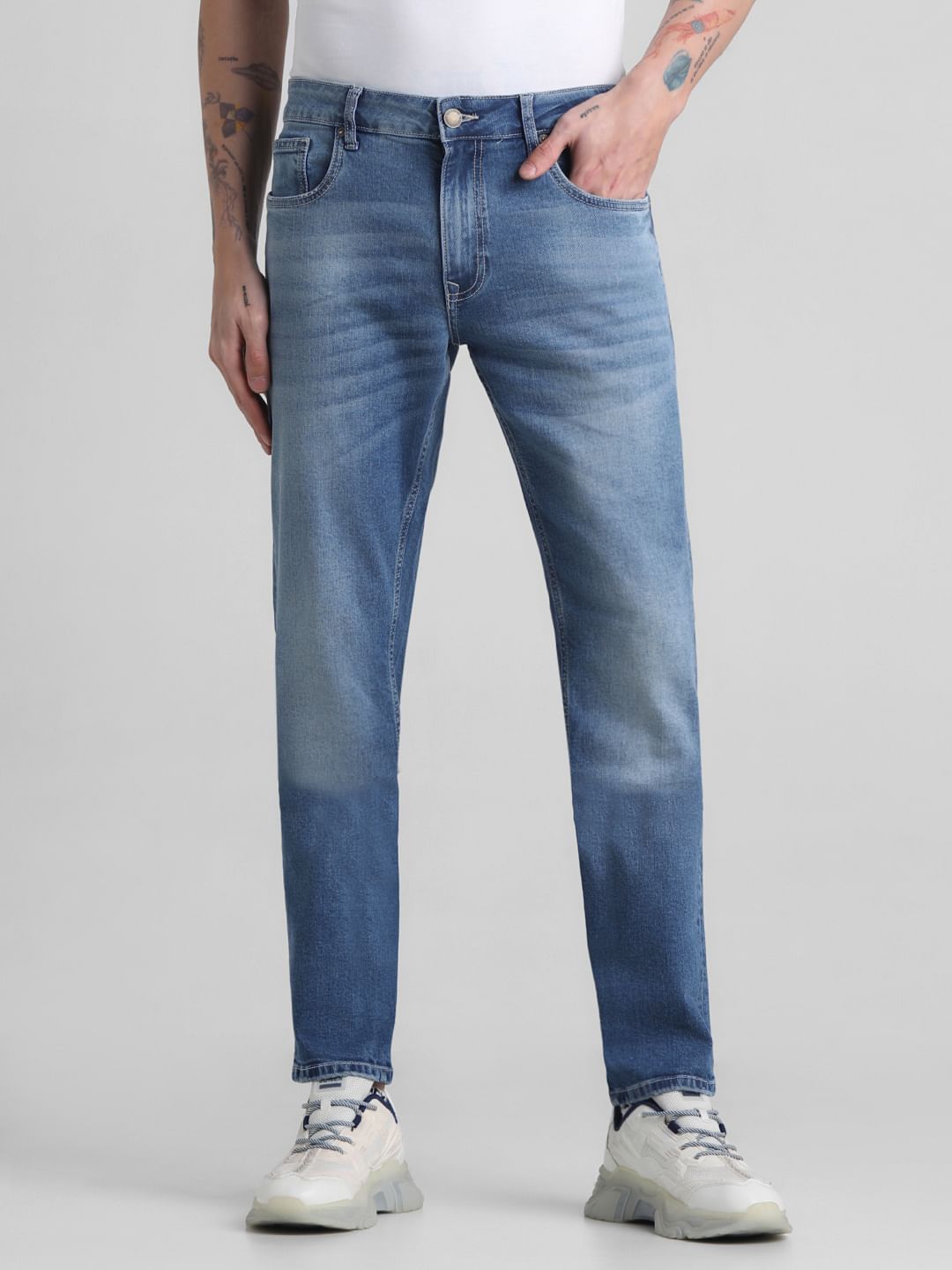 Light Blue Low Rise Ben Skinny Jeans - 28/30