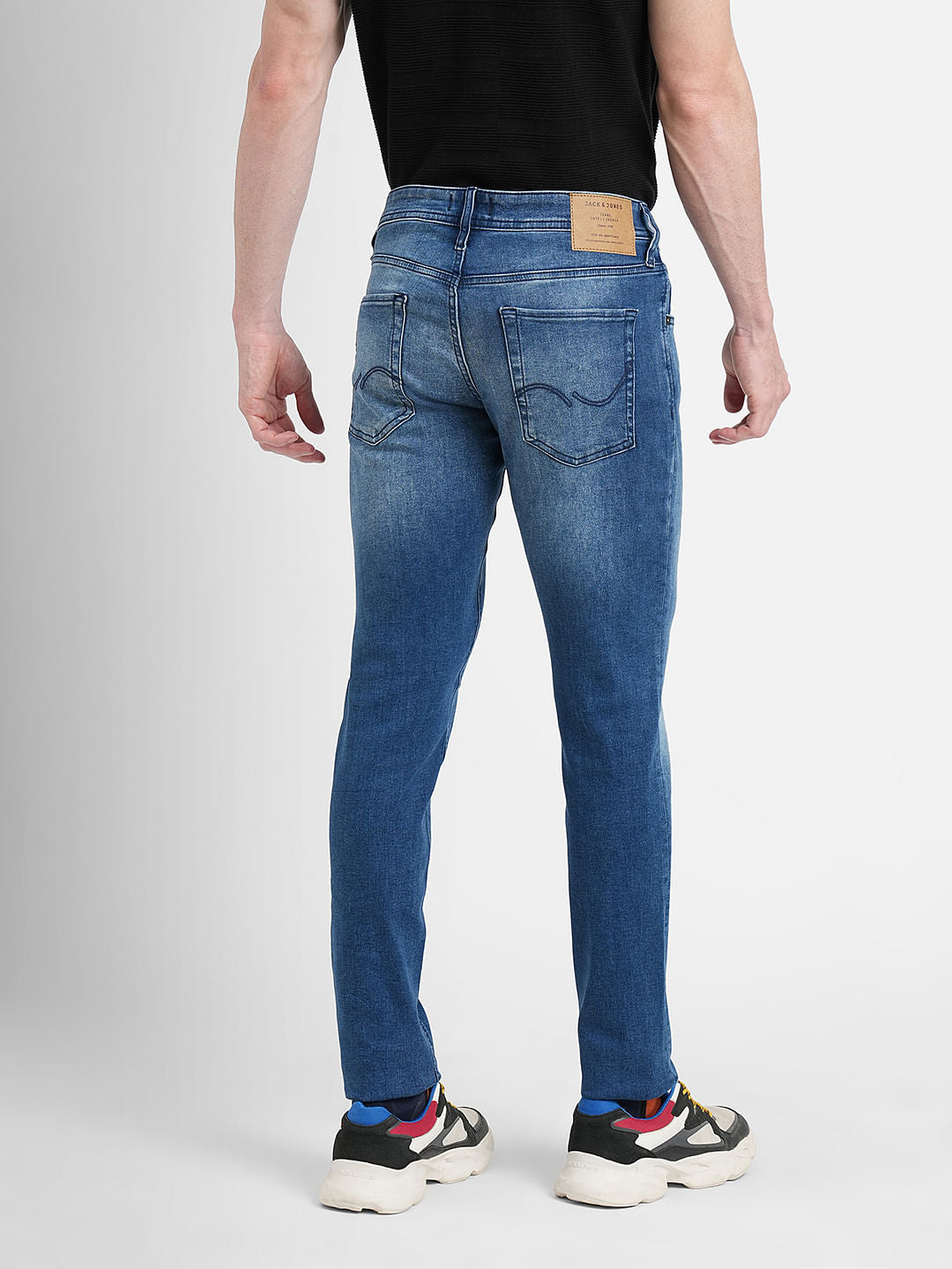 Blue Low Rise Glenn Slim Fit Jeans