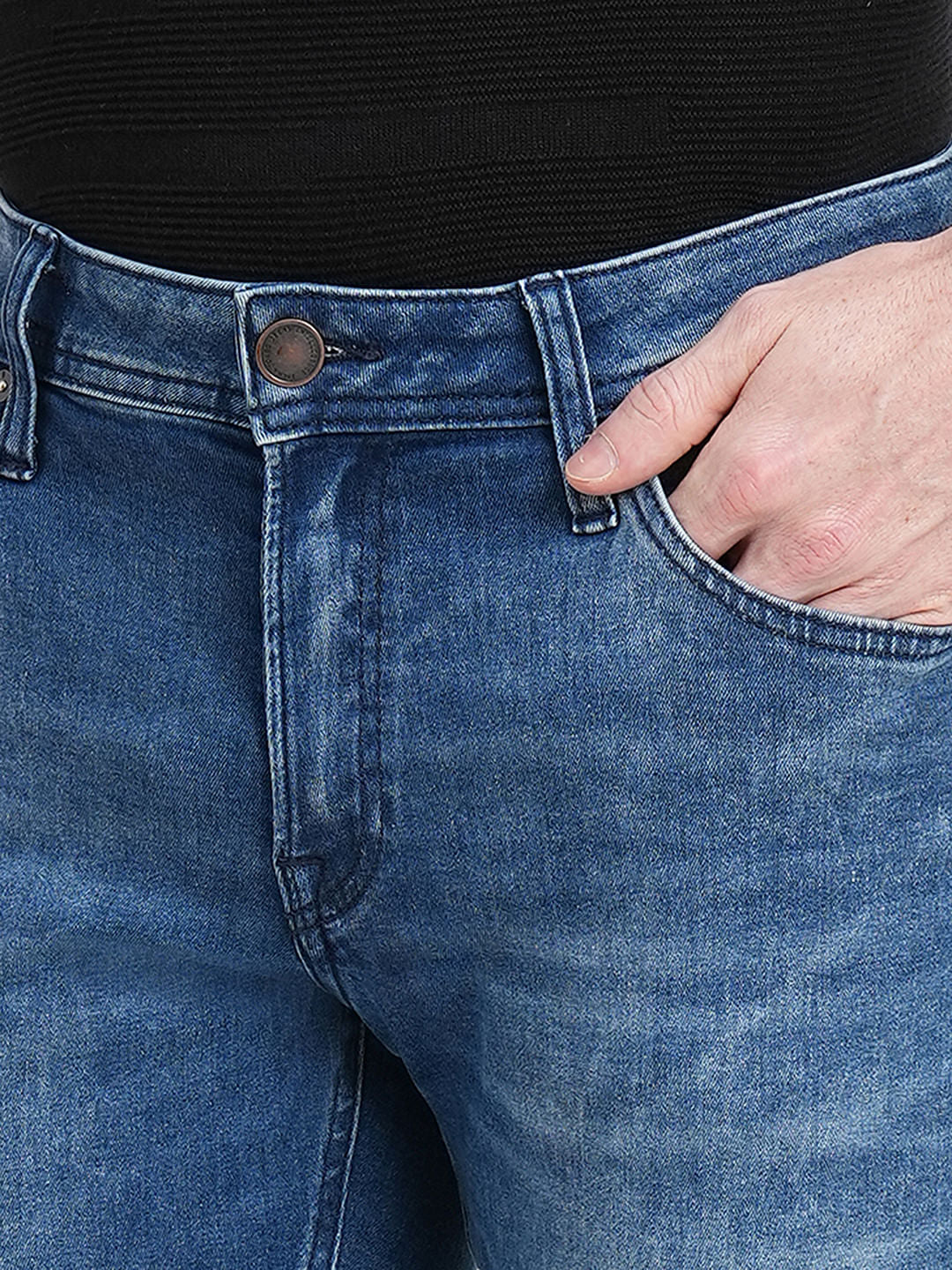 Blue Low Rise Glenn Slim Fit Jeans