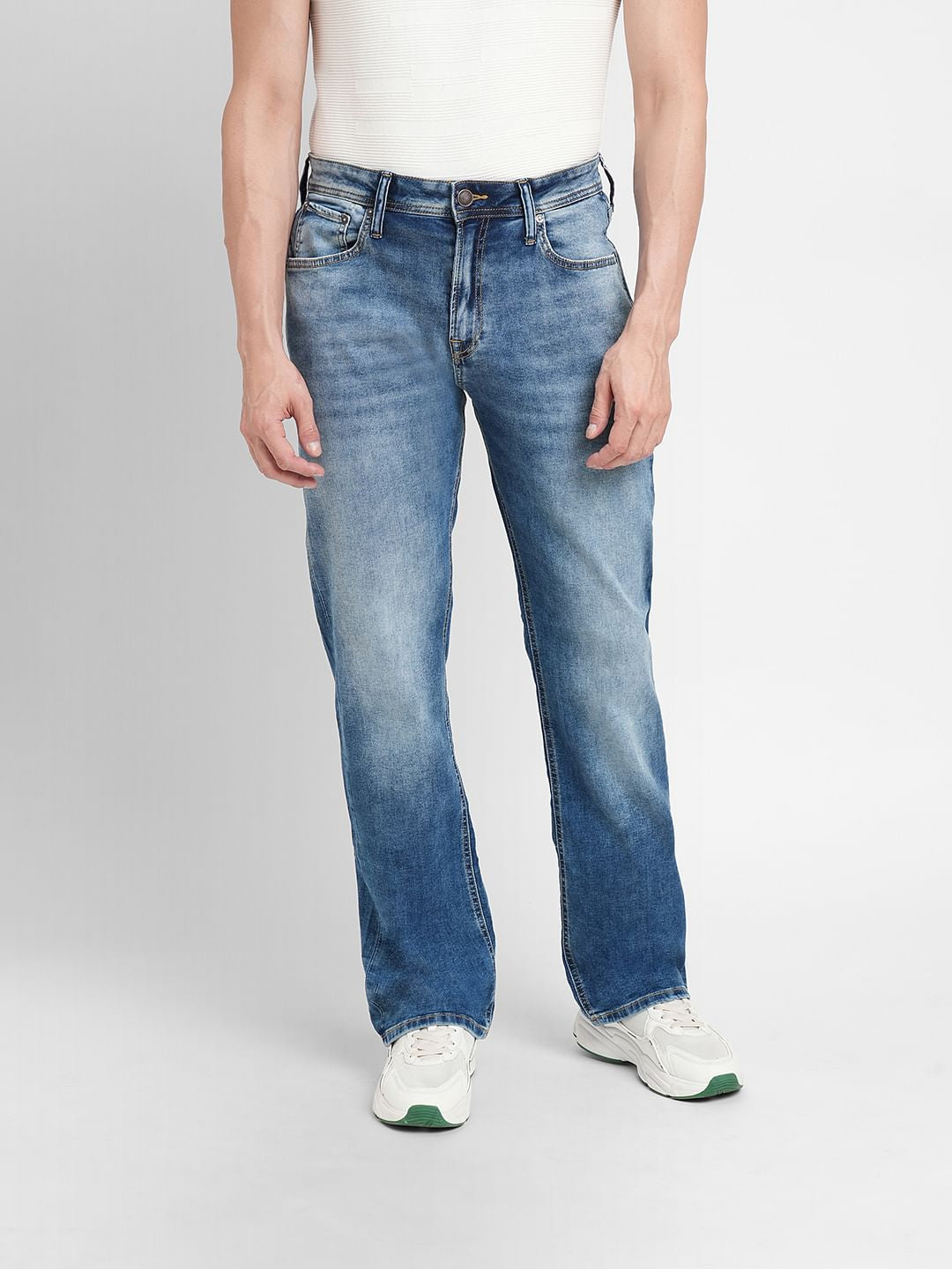 Dark Blue High Rise Ray Bootcut Jeans