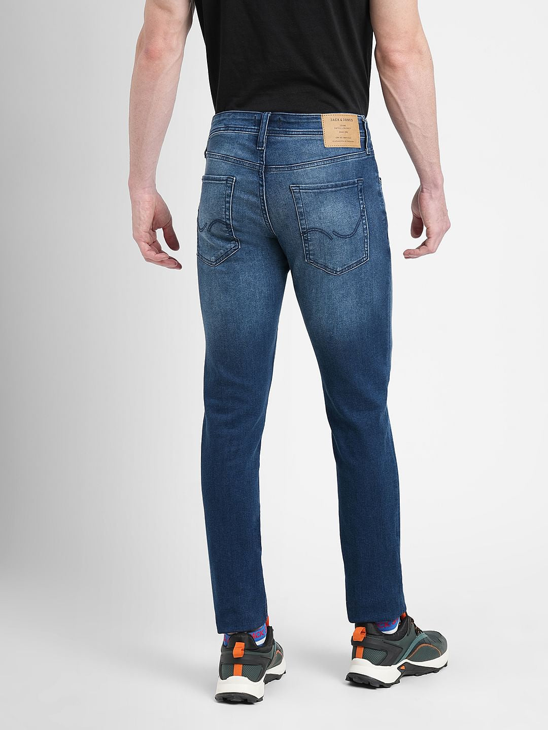 Dark Blue Low Rise Glenn Slim Fit Jeans