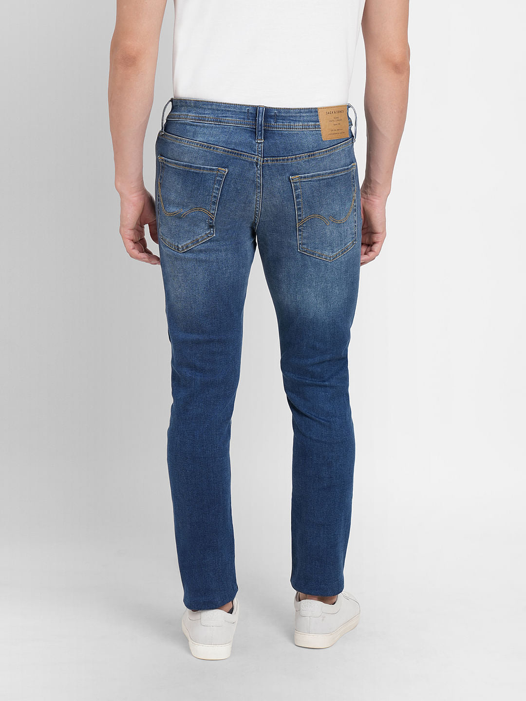 Dark Blue Low Rise Glenn Slim Fit Jeans