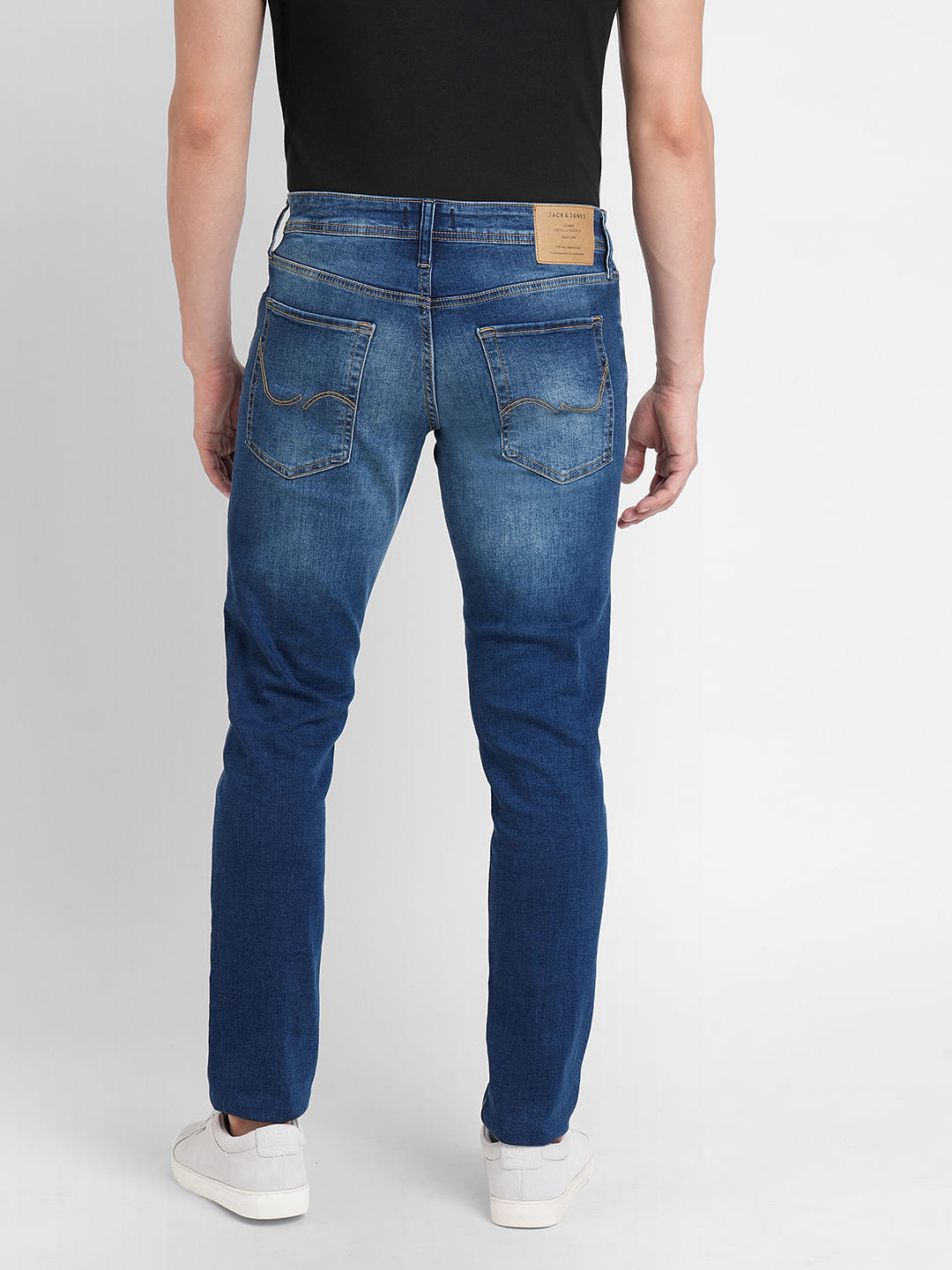 Dark Blue Low Rise Glenn Slim Fit Jeans