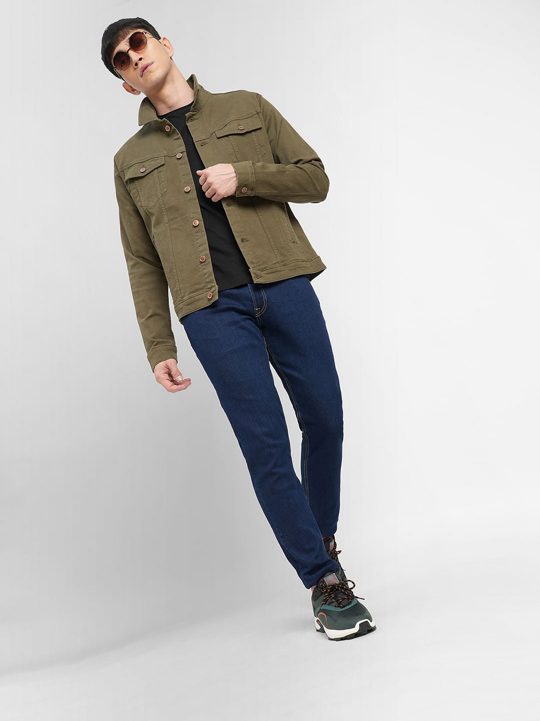 Dark Blue Low Rise Glenn Slim Fit Jeans - 28/30