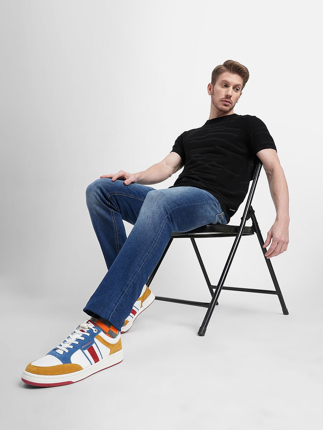 Dark Blue Low Rise Glenn Slim Fit Jeans - 28/30